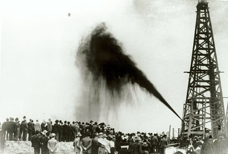 Historic Spindletop oil field image